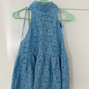 Zara sleeveless lace shirt